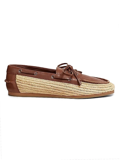 Danner Raffia & Leather Boat Shoes