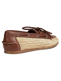 Danner Raffia & Leather Boat Shoes