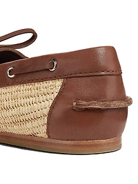 Danner Raffia & Leather Boat Shoes