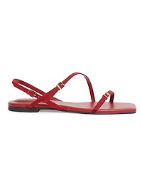 Carey Strappy Suede Flat Sandals