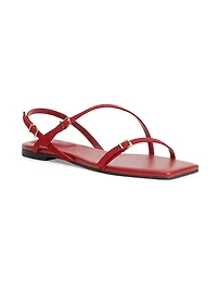 Carey Strappy Suede Flat Sandals