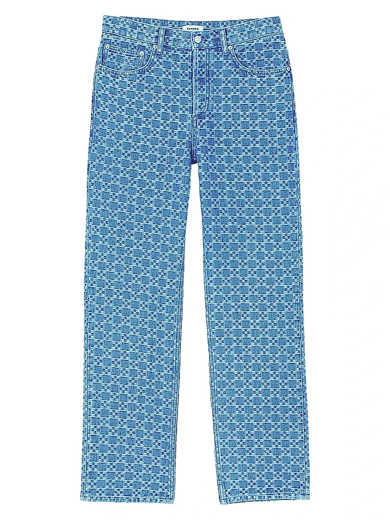 Regular-Fit Square Cross Jeans