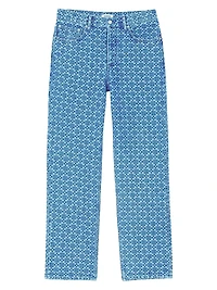 Regular-Fit Square Cross Jeans