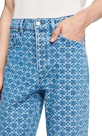 Regular-Fit Square Cross Jeans