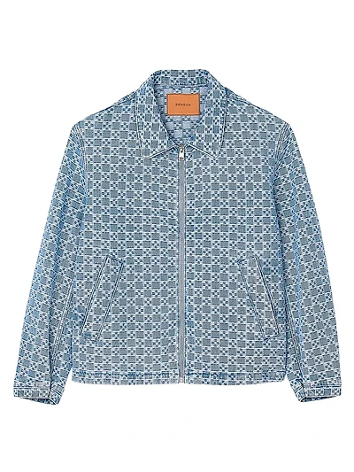 Square Cross Denim Jacket