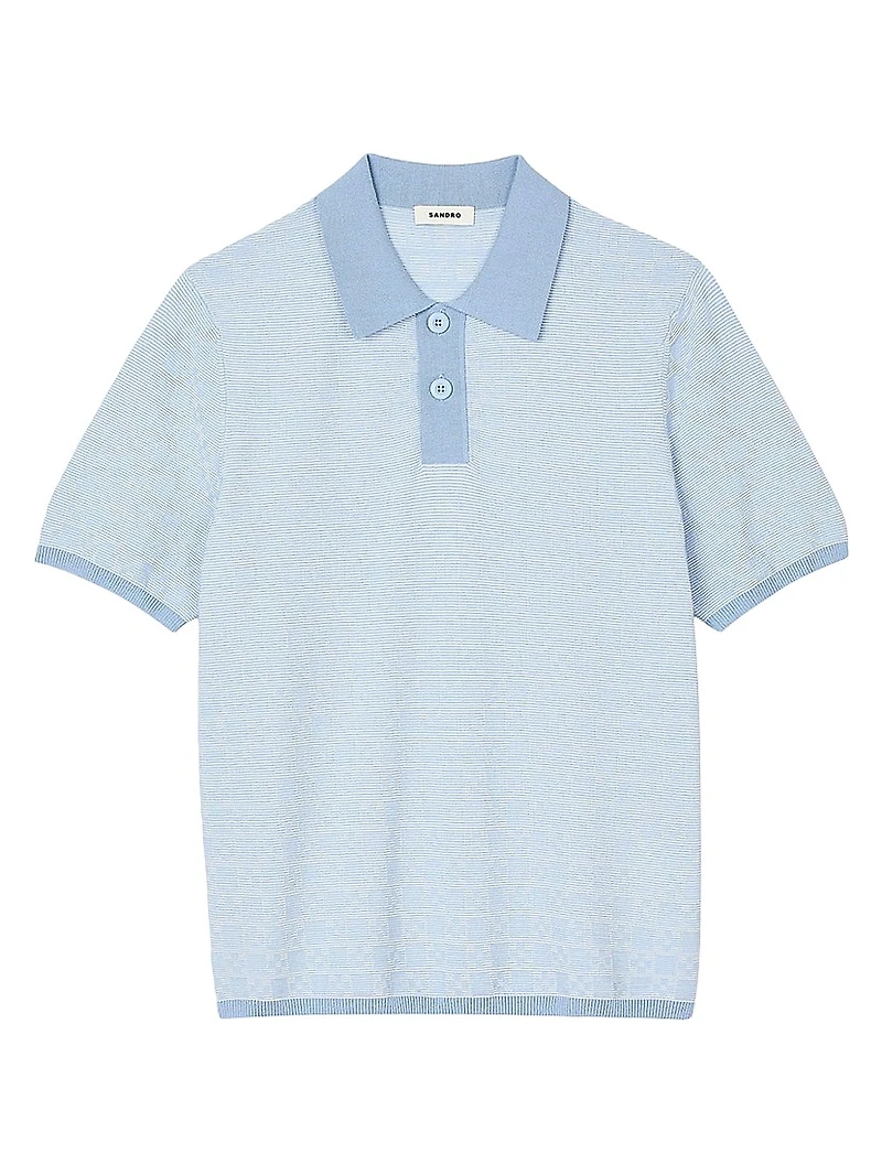 Square Cross Polo Shirt