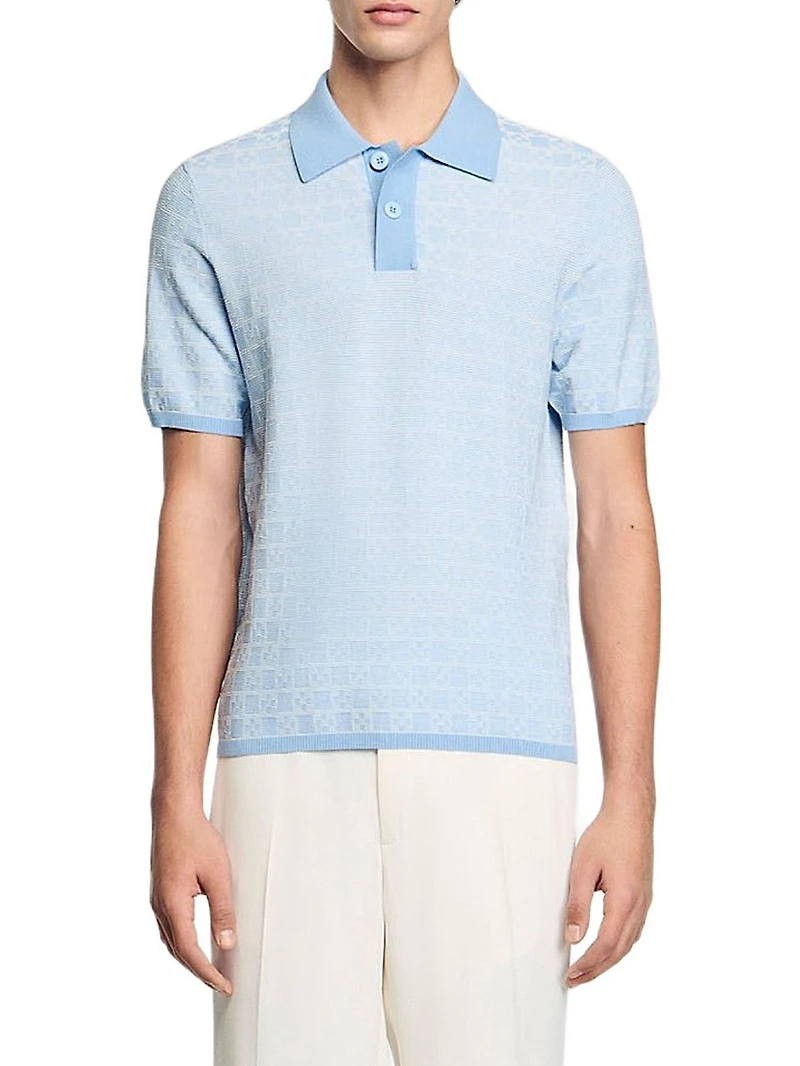 Square Cross Polo Shirt