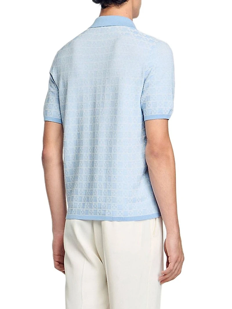 Square Cross Polo Shirt