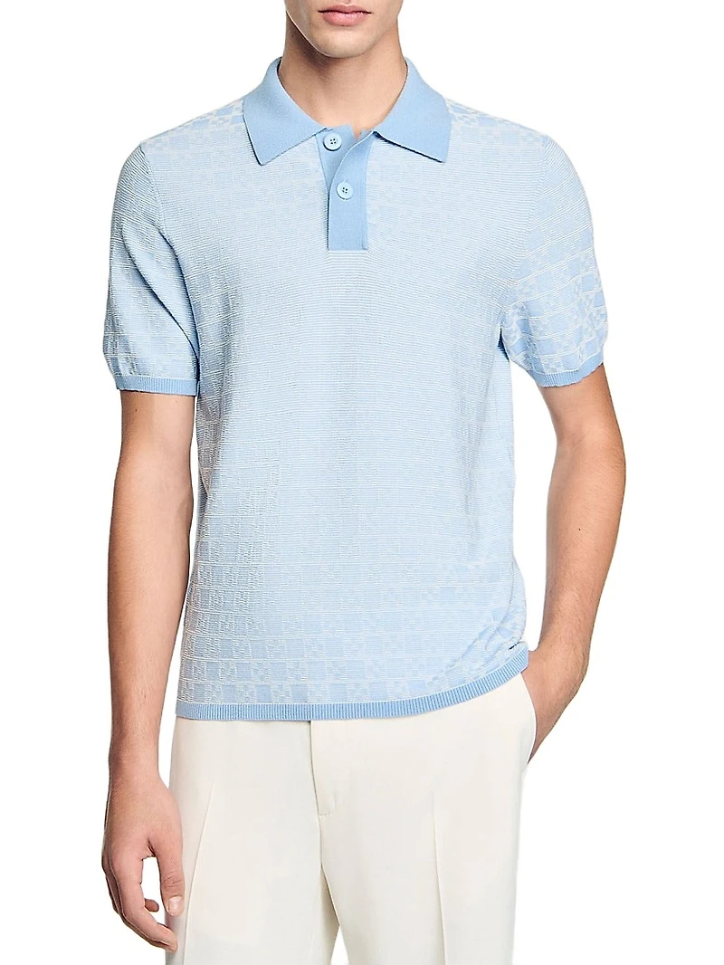Square Cross Polo Shirt