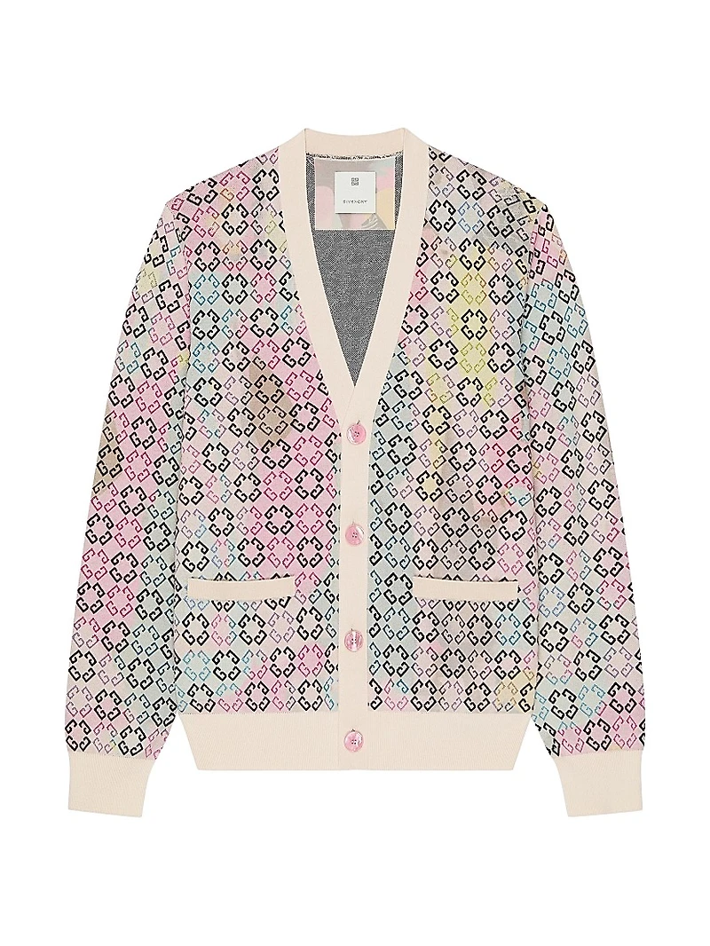 Multicolor Cardigan Monogram 72 Cotton