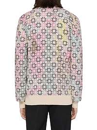 Multicolor Cardigan Monogram 72 Cotton