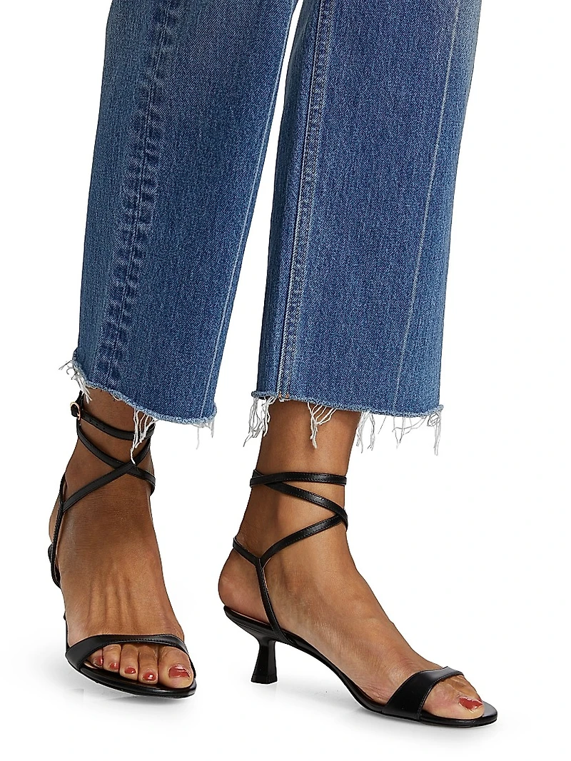 Farmington Wide Straight-Fit Crop Jeans