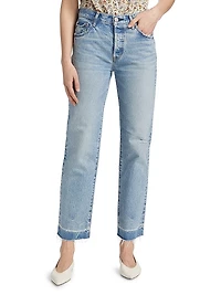 Princeton Straight Mid-Rise Jeans