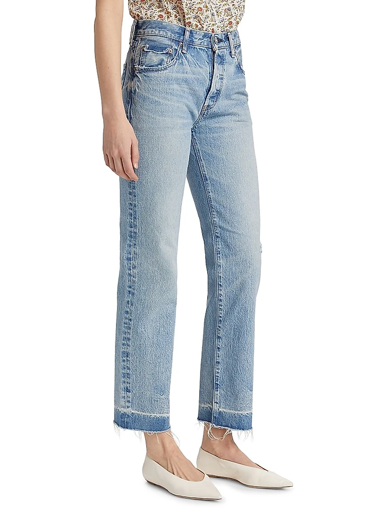 Princeton Straight Mid-Rise Jeans