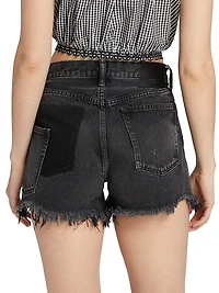 Harrington Cut-Off Denim Shorts