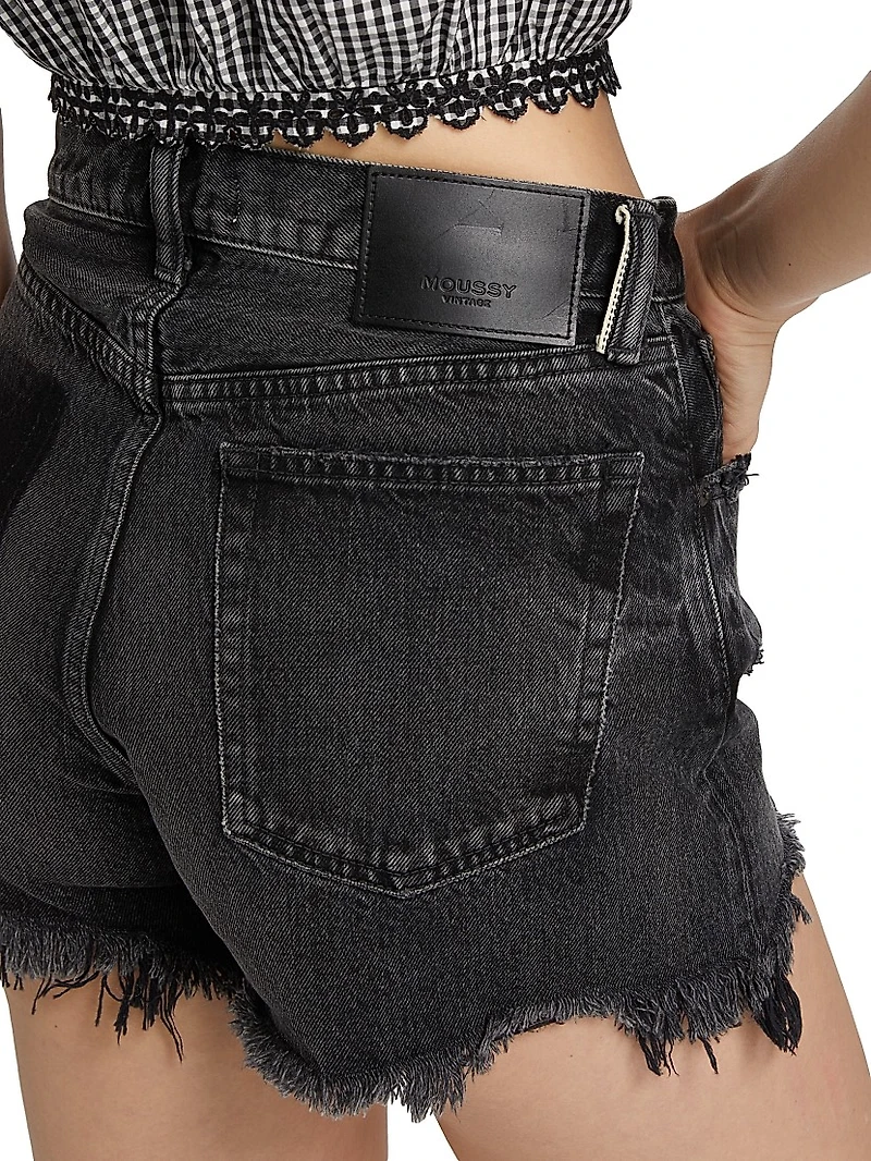 Harrington Cut-Off Denim Shorts