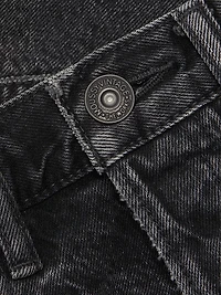 Harrington Cut-Off Denim Shorts