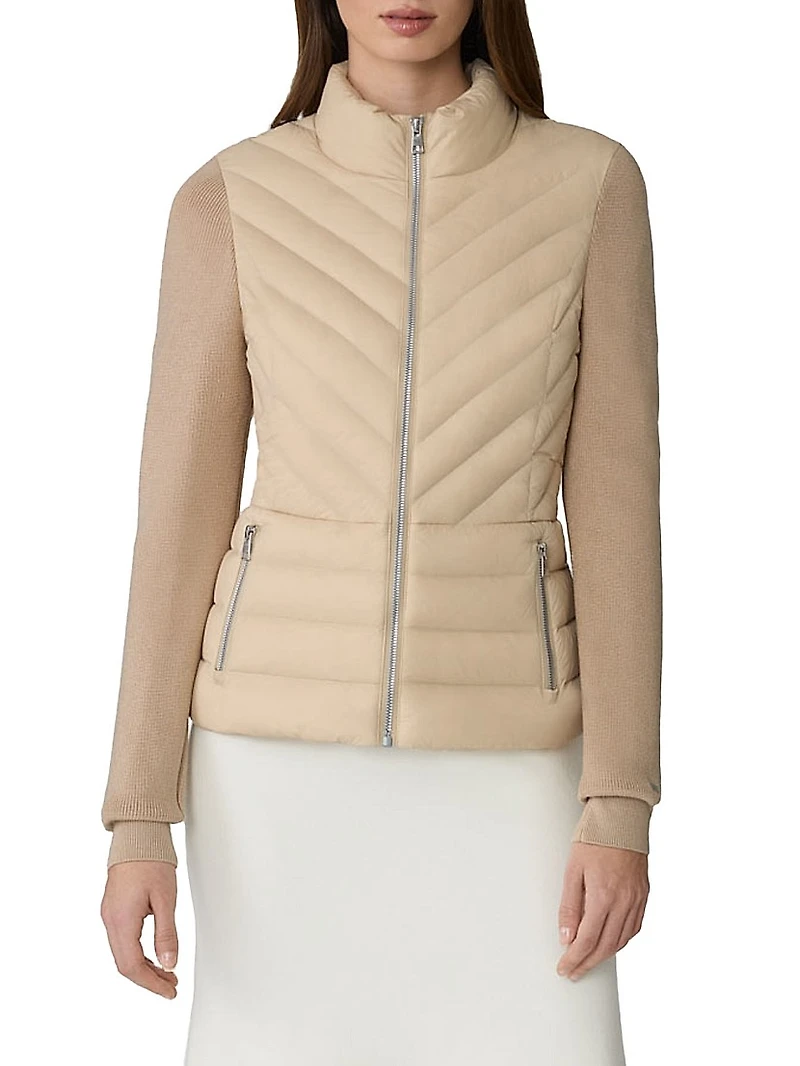 Bexley Mixed Media Puffer Jacket