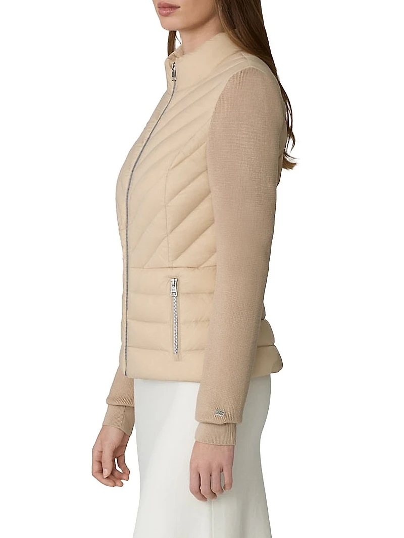 Bexley Mixed Media Puffer Jacket