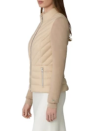 Bexley Mixed Media Puffer Jacket