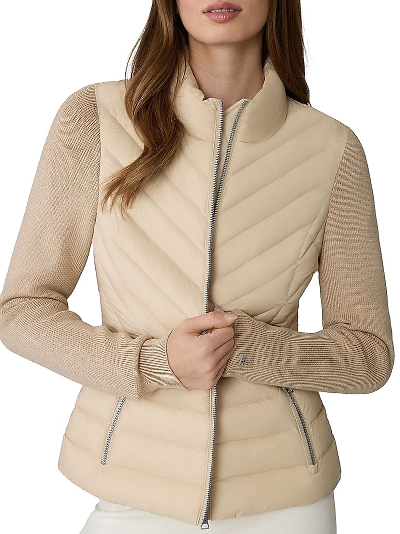 Bexley Mixed Media Puffer Jacket