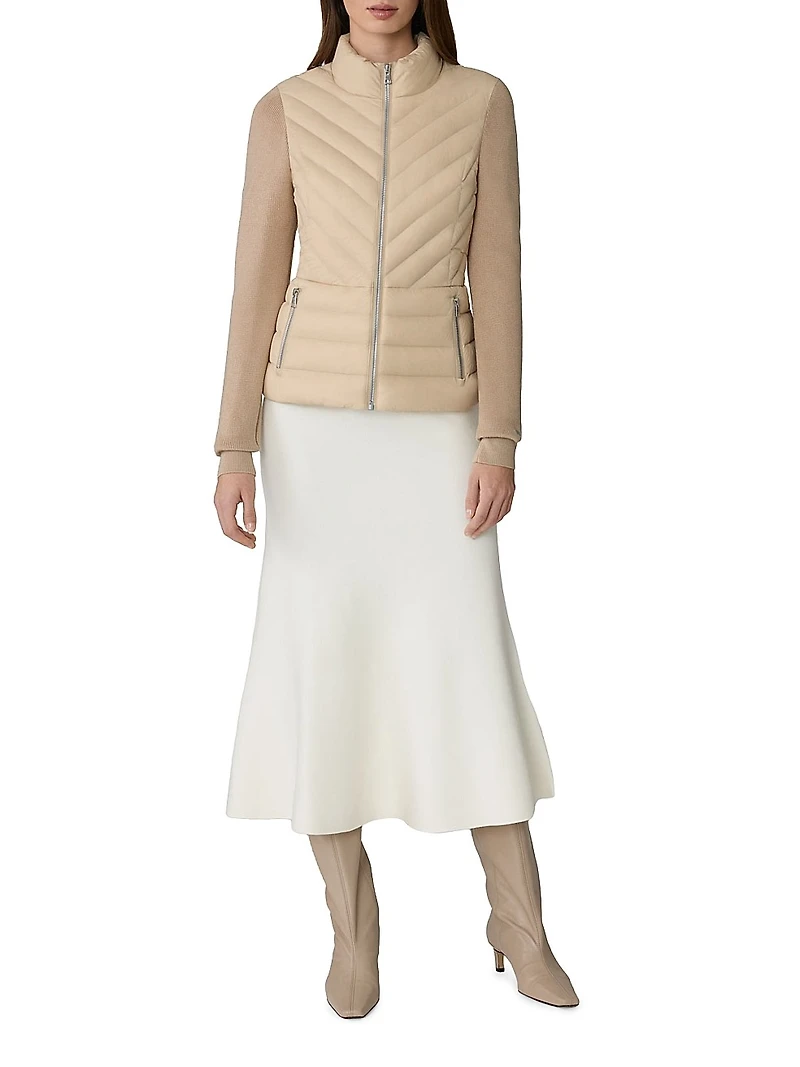 Bexley Mixed Media Puffer Jacket