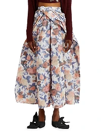 Painted Roses Cocktail Full Skirt