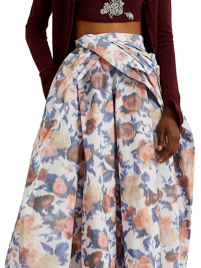 Painted Roses Cocktail Full Skirt