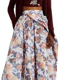 Painted Roses Cocktail Full Skirt
