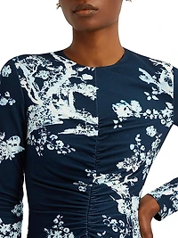 Cyantope Etch Jersey Midi-Dress