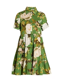 Floral Button-Front Minidress