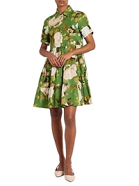 Floral Button-Front Minidress