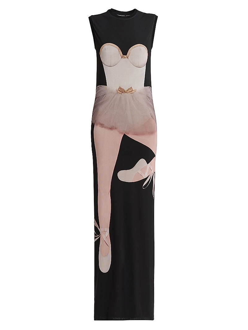 Ballerina Sleeveless Column Gown