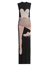 Ballerina Sleeveless Column Gown