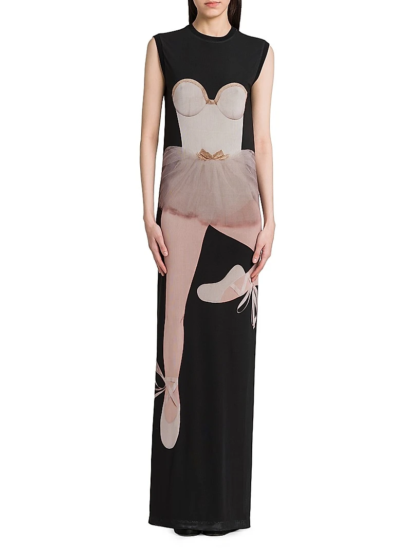 Ballerina Sleeveless Column Gown