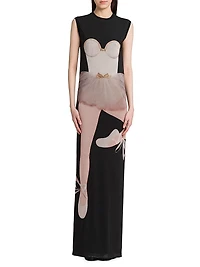 Ballerina Sleeveless Column Gown