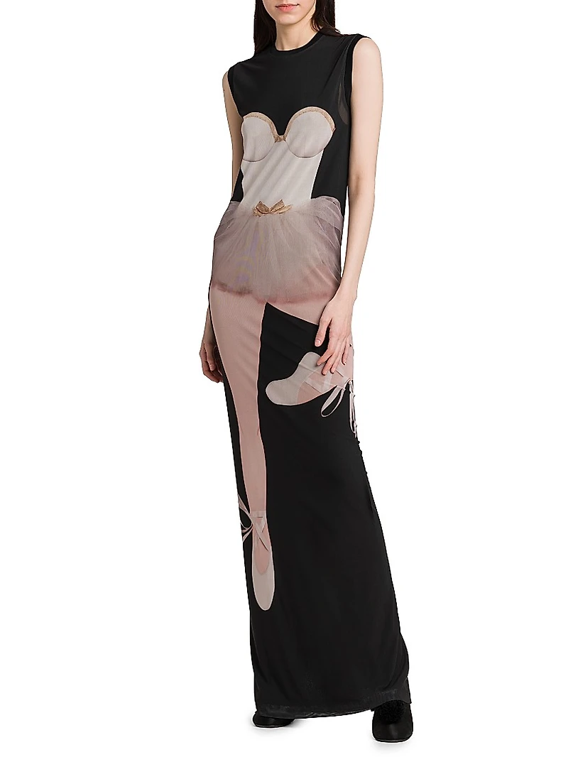 Ballerina Sleeveless Column Gown