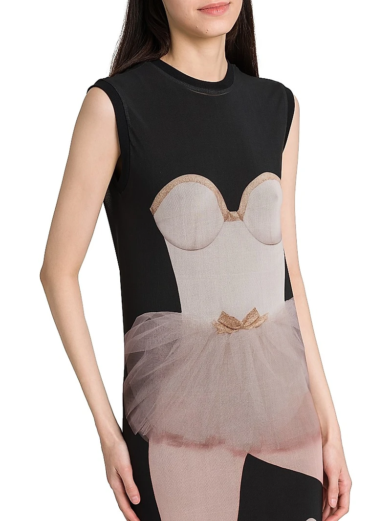 Ballerina Sleeveless Column Gown