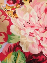 Floral Wool Shift Dress
