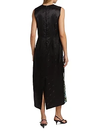 Floral Silk Midi-Dress