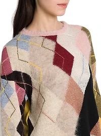 Mixed Argyle Sweater