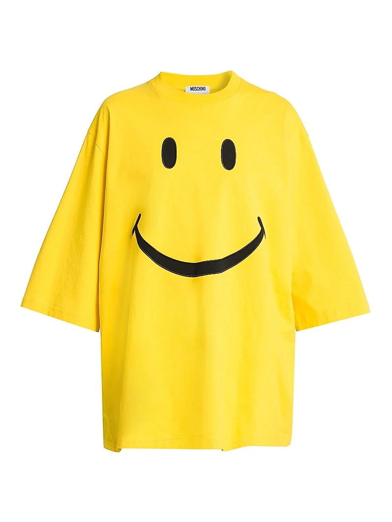 Smile Oversized Cotton T-Shirt