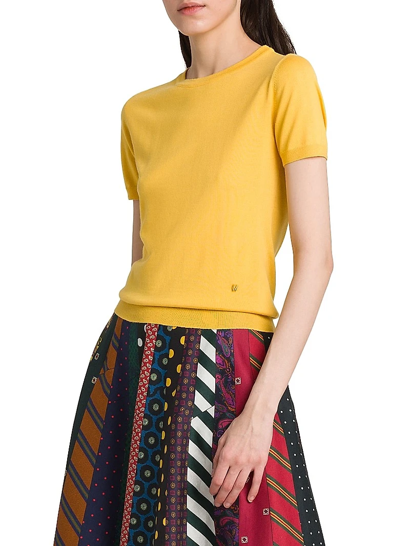 Wool-Silk T-Shirt Sweater