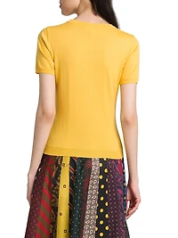 Wool-Silk T-Shirt Sweater