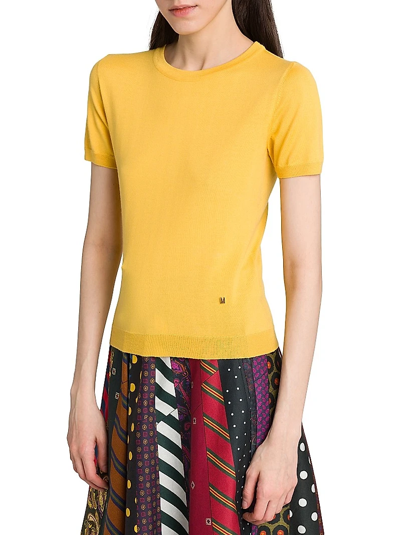 Wool-Silk T-Shirt Sweater