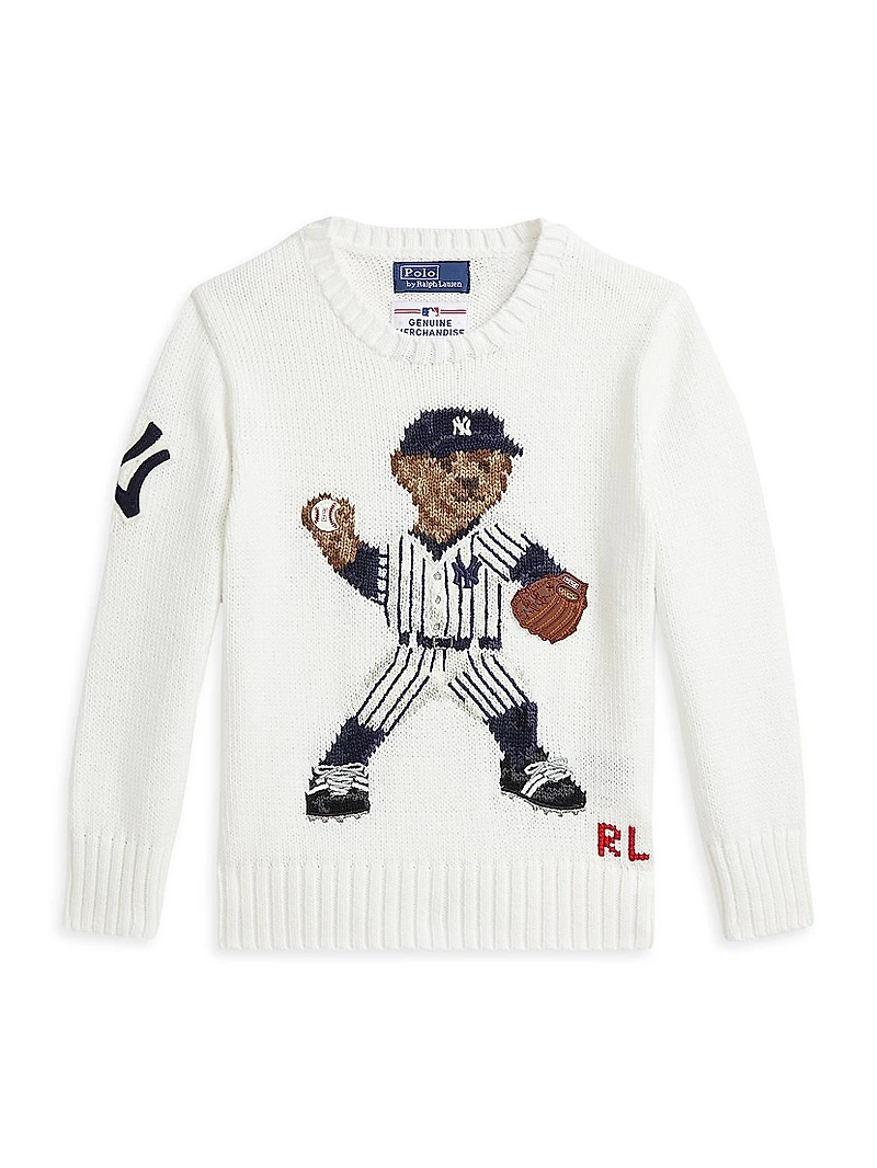 Little Boy's & MLB Yankees Polo Bear Sweater