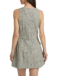 Summer Tweed Belted Minidress