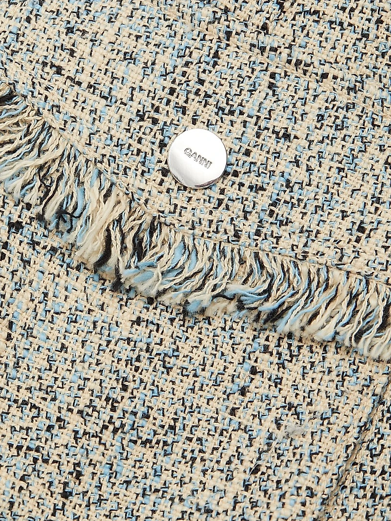 Summer Tweed Belted Minidress
