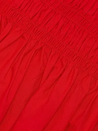 Smocked Side-Tie Cotton Top