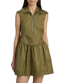 Duchesse Satin A-Line Minidress